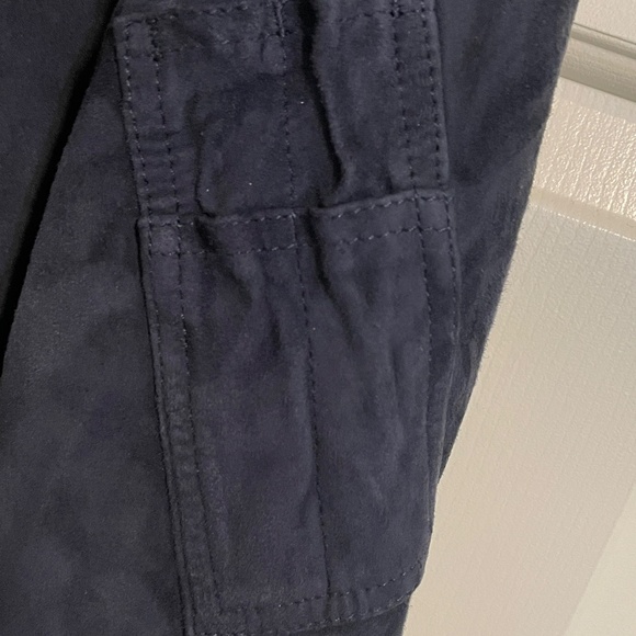 $1200 Polo Ralph Lauren Navy Blue Suede Aviator Bomber Jacket - Medium - Picture 9 of 16